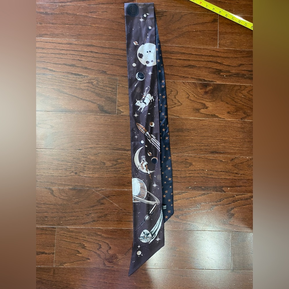 SILK WESTERN TWILLY SCARF Planet Cowboy 100% Silk